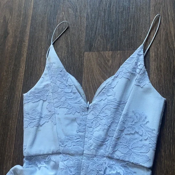 ✨HP✨ Zimmerman Blue Lace Plunge Dress